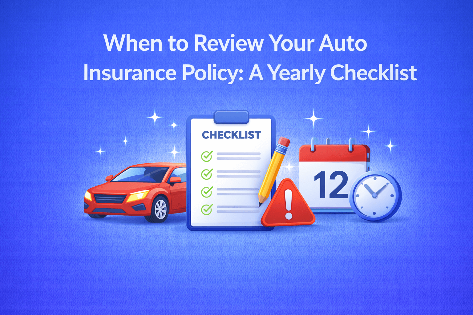When to Review Your Auto Insurance Policy: A Yearly Checklist